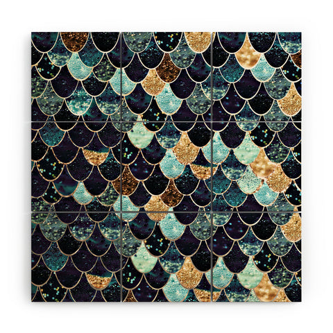 Monika Strigel REALLY MERMAID MYSTIC BLUE Wood Wall Mural