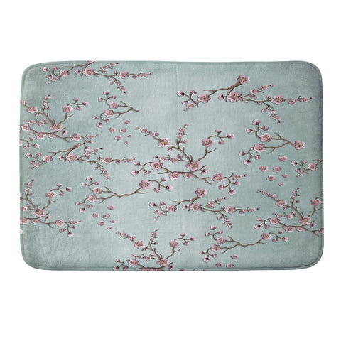 Monika Strigel SAKURA LOVE GRUNGE GREY Memory Foam Bath Mat