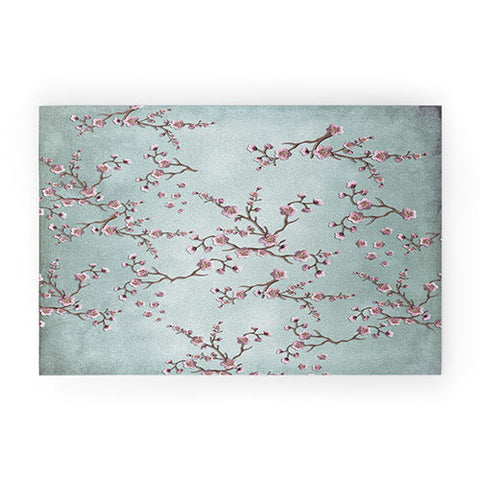 Monika Strigel SAKURA LOVE GRUNGE GREY Welcome Mat