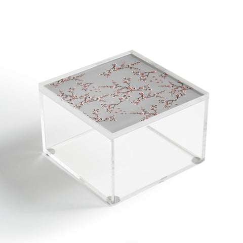Monika Strigel SAKURA LOVE PEACH AND GREY Acrylic Box