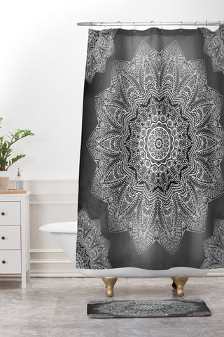 Monika Strigel SERENDIPITY BLACK Shower Curtain And Mat