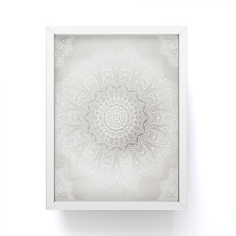 Monika Strigel SERENDIPITY LIGHT GREY Framed Mini Art Print