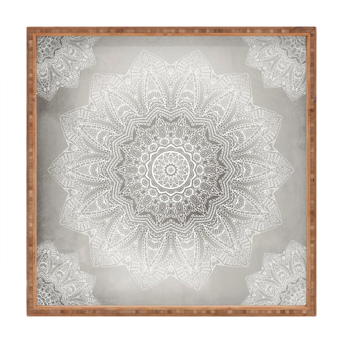 Monika Strigel SERENDIPITY LIGHT GREY Square Tray
