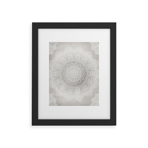 Monika Strigel SERENDIPITY LIGHT GREY Framed Art Print
