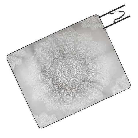 Monika Strigel SERENDIPITY LIGHT GREY Picnic Blanket