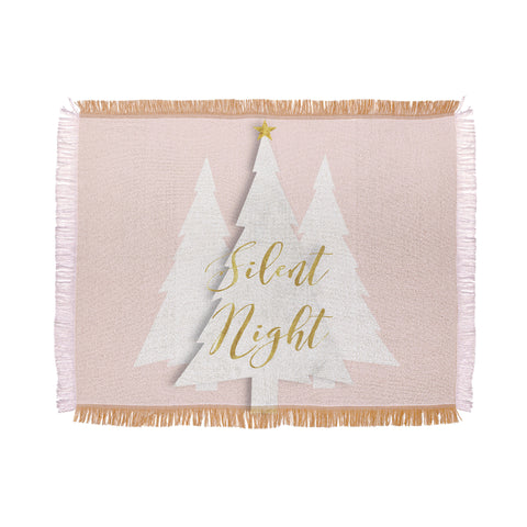 Monika Strigel SILENT NIGHT ROSE Throw Blanket