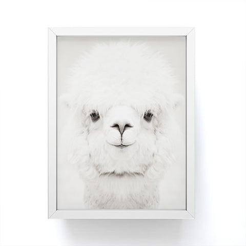 Monika Strigel SMILING ALPACA by MS Framed Mini Art Print