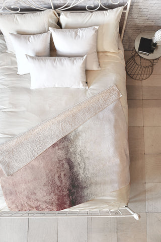 Monika Strigel SNOWDREAMER BLUSH Fleece Throw Blanket