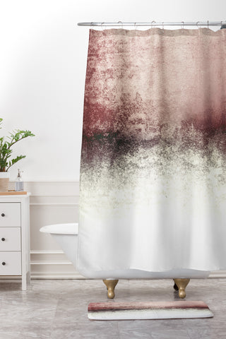 Monika Strigel SNOWDREAMER BLUSH Shower Curtain And Mat