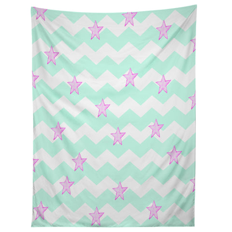 Monika Strigel Sweet Stars And Mint Candy Tapestry