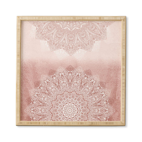 Monika Strigel THERE GOES THE FEAR ROSE BLUSH Framed Wall Art