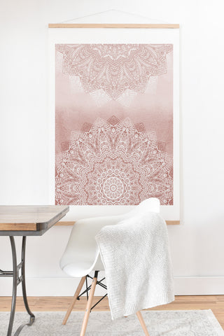 Monika Strigel THERE GOES THE FEAR ROSE BLUSH Art Print And Hanger