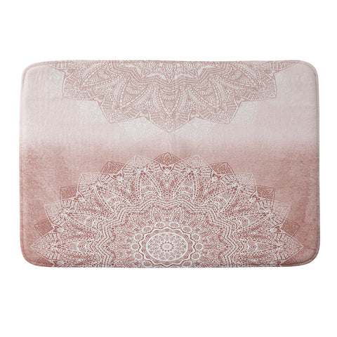Monika Strigel THERE GOES THE FEAR ROSE BLUSH Memory Foam Bath Mat