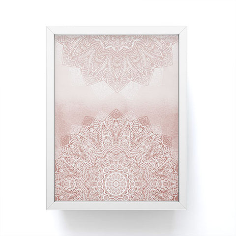 Monika Strigel THERE GOES THE FEAR ROSE BLUSH Framed Mini Art Print