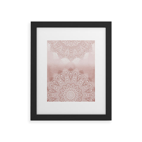 Monika Strigel THERE GOES THE FEAR ROSE BLUSH Framed Art Print