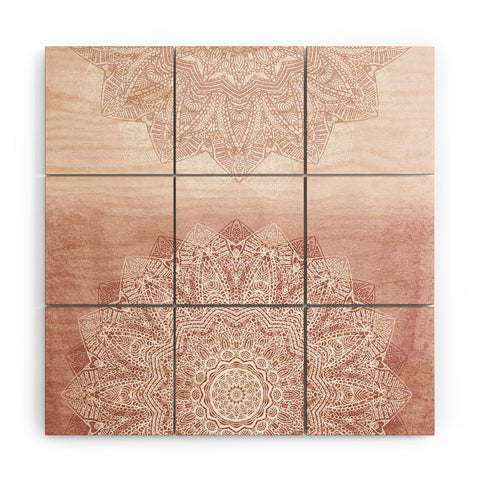 Monika Strigel THERE GOES THE FEAR ROSE BLUSH Wood Wall Mural
