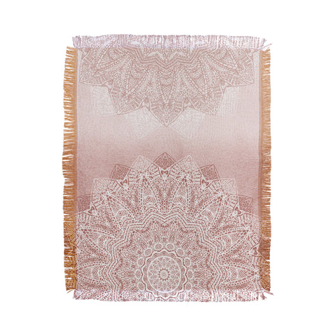 Monika Strigel THERE GOES THE FEAR ROSE BLUSH Throw Blanket