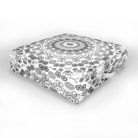 Monika Strigel TRIP TO HAPPINESS BLACK Outdoor Floor Cushion