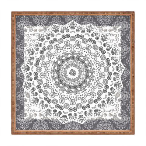 Monika Strigel TRIP TO HAPPINESS BLACK Square Tray