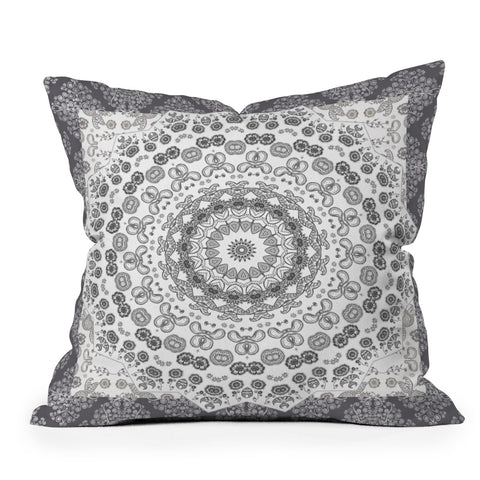 Monika Strigel TRIP TO HAPPINESS BLACK Throw Pillow