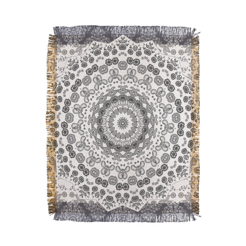 Monika Strigel TRIP TO HAPPINESS BLACK Throw Blanket