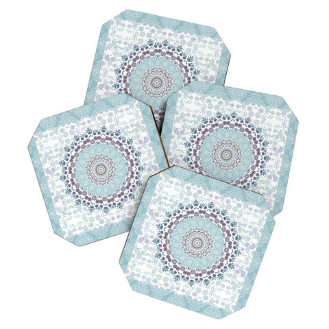 Monika Strigel TRIP TO HAPPINESS BLUE Coaster Set