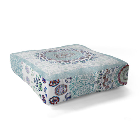 Monika Strigel TRIP TO HAPPINESS BLUE Floor Pillow Square