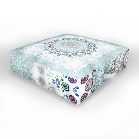 Monika Strigel TRIP TO HAPPINESS BLUE Outdoor Floor Cushion