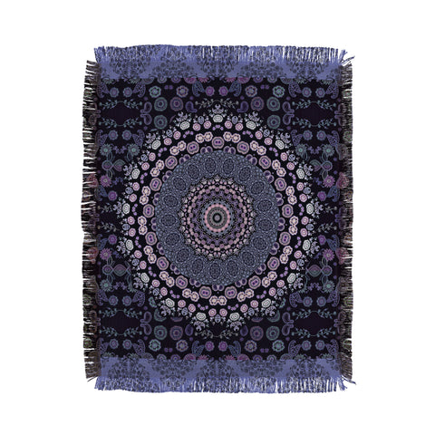 Monika Strigel TRIP TO HAPPINESS INDIGO BLUE Throw Blanket