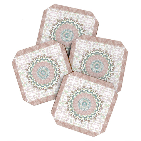 Monika Strigel TRIP TO HAPPINESS ROSE Coaster Set