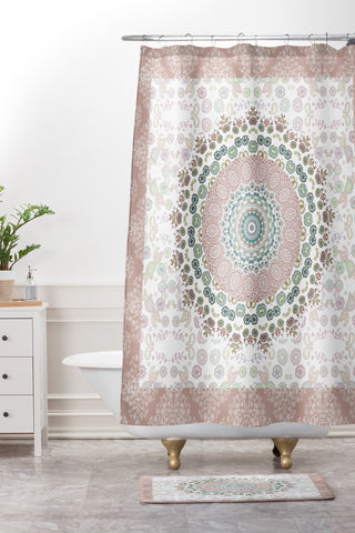 Monika Strigel TRIP TO HAPPINESS ROSE Shower Curtain And Mat