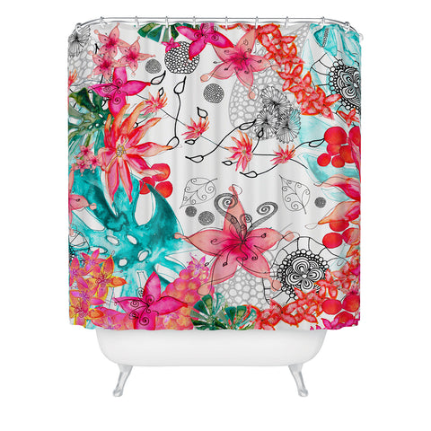 Monika Strigel Tropical Garden Shower Curtain