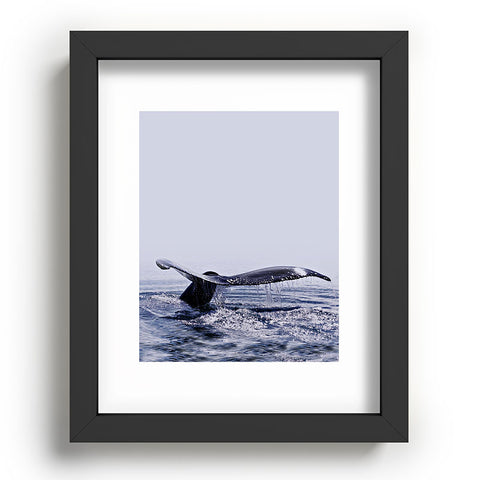 Monika Strigel WHALE SONG THE DEEP DIVE BLUE Recessed Framing Rectangle