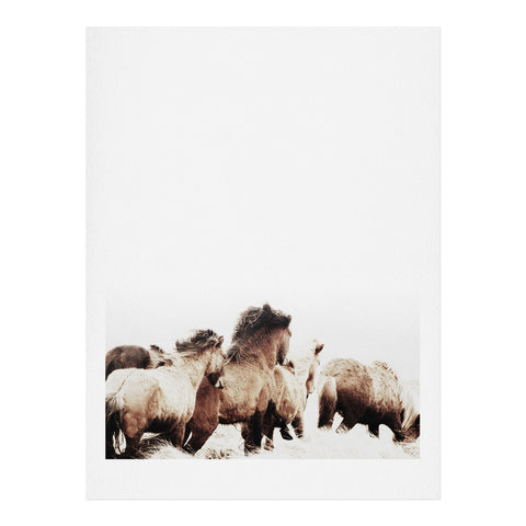 Monika Strigel WILD AND FREE 2 HORSES OF ICE Art Print