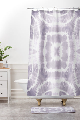Monika Strigel WILD AND FREE URBAN LAVENDER Shower Curtain And Mat