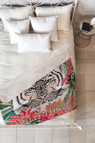 Monika Strigel Wildest Thing Fleece Throw Blanket