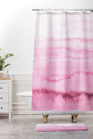 Monika Strigel WITHIN THE TIDES CASHMERE ROSE Shower Curtain And Mat