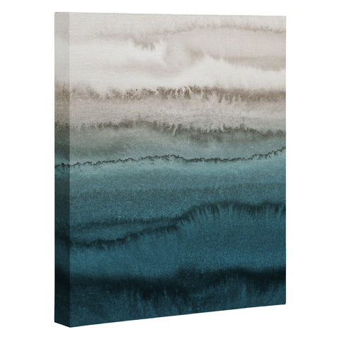 Monika Strigel WITHIN THE TIDES CRASHING WAVES TEAL Art Canvas