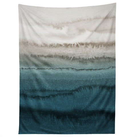 Monika Strigel WITHIN THE TIDES CRASHING WAVES TEAL Tapestry