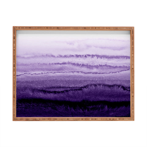 Monika Strigel WITHIN THE TIDES LAVENDER FIELDS Rectangular Tray