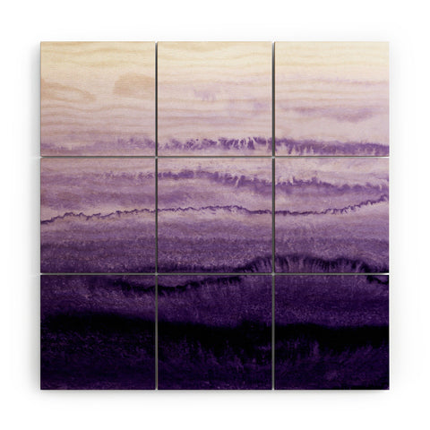 Monika Strigel WITHIN THE TIDES LAVENDER FIELDS Wood Wall Mural