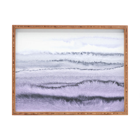 Monika Strigel WITHIN THE TIDES LILAC GRAY Rectangular Tray