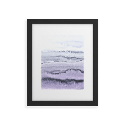 Monika Strigel WITHIN THE TIDES LILAC GRAY Framed Art Print