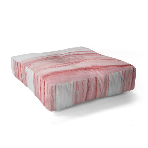 Monika Strigel WITHIN THE TIDES ROSEQUARTZ Floor Pillow Square
