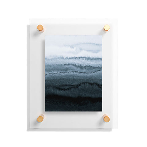 Monika Strigel WITHIN THE TIDES STORMY WEATHER GREY Floating Acrylic Print