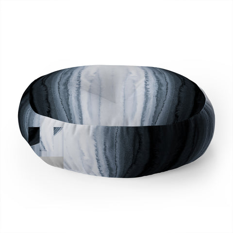 Monika Strigel WITHIN THE TIDES STORMY WEATHER GREY Floor Pillow Round