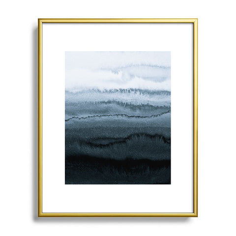 Monika Strigel WITHIN THE TIDES STORMY WEATHER GREY Metal Framed Art Print
