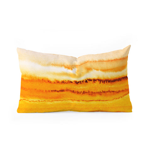 Monika Strigel WITHIN THE TIDES TURMERIK POWDER Oblong Throw Pillow