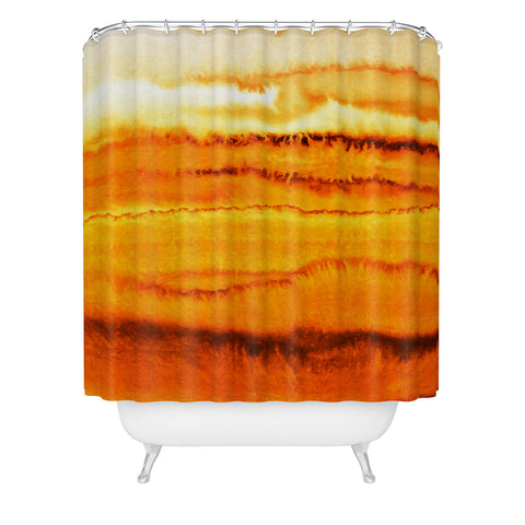 Monika Strigel WITHIN THE TIDES TURMERIK POWDER Shower Curtain