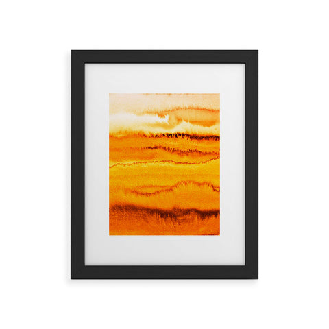 Monika Strigel WITHIN THE TIDES TURMERIK POWDER Framed Art Print